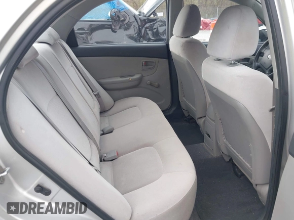 2009 Kia Spectra EX with VIN KNAFE221095622351, listed as a IAAI auction lot 41929653 with 178,034 mi miles. Bid and sale history available at carsss.com. Image 8.