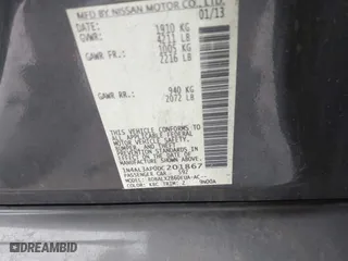 2013 Nissan Altima 2.5 SL with VIN 1N4AL3AP0DC201867, listed as a IAAI auction lot 41485740 with 100,173 mi miles. Bid and sale history available at carsss.com. Image 9.