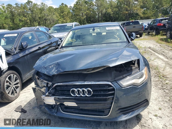 2015 Audi A6 Premium Plus with VIN WAUGFAFC4FN025898, listed as a Copart auction lot 53785675 with 100,892 mi miles and Salvage title. Bid and sale history available at DreamBid. Image 5.