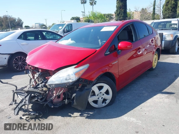 2010 Toyota Prius II with VIN JTDKN3DU0A0020971, listed as a IAAI auction lot 41840570 with 121,155 mi miles. Bid and sale history available at carsss.com. Image 2.