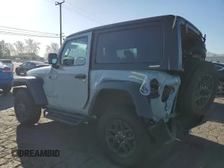 2024 Jeep Wrangler Sport S z VIN 1C4PJXAN2RW120827, wystawiony jako Copart lot #50378494 z przebiegiem 4 147 mil mil oraz Szkoda całkowita • Salvage title. Historia ofert i sprzedaży dostępna na DreamBid. Obrazek 2.