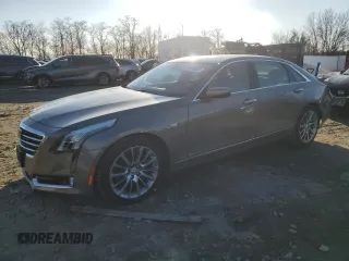 2017 Cadillac CT6 Premium Luxury AWD with VIN 1G6KF5RS7HU150770, listed as a Copart auction lot 45596235 with 58,495 mi miles and Salvage title. Bid and sale history available at DreamBid. Image 1.