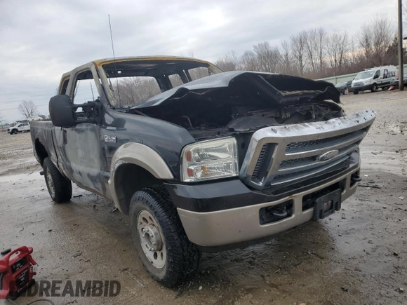 2005 Ford F-250 XL with VIN 1FTSX21595ED01743, listed as a Copart auction lot 47856865 with Not provided miles and Salvage title. Bid and sale history available at DreamBid. Image 4.