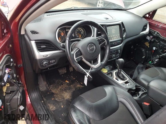 2018 Jeep Cherokee Latitude Plus with VIN 1C4PJLLBXJD615689, listed as a Copart auction lot 44822955 with 54,412 mi miles and Salvage Title. Bid and sale history available at carsss.com. Image 8.