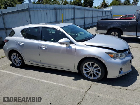 2013 Lexus CT 200h with VIN JTHKD5BH1D2162337, listed as a Copart auction lot 59230295 with 99,070 mi miles and Salvage title. Bid and sale history available at DreamBid. Image 4.