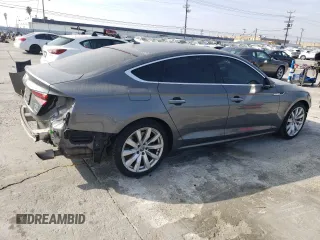 2018 Audi A5 Sportback Premium Plus with VIN WAUBNCF51JA128240, listed as a Copart auction lot 38999434 with 34,521 mi miles. Bid and sale history available at carsss.com. Image 3.