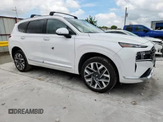 2023 Hyundai Santa Fe Calligraphy z VIN 5NMS5DAL0PH552148, wystawiony jako Copart lot #63868585 z przebiegiem 8 733 mil mil oraz Szkoda całkowita • Salvage title. Historia ofert i sprzedaży dostępna na DreamBid. Obrazek 4.