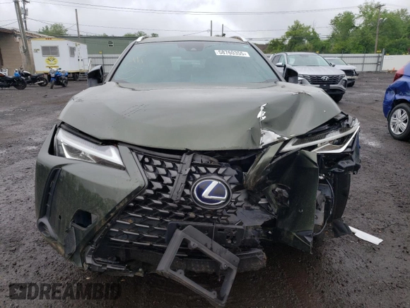 2019 Lexus UX 250h with VIN JTHU9JBH4K2000752, listed as a Copart auction lot 58760355 with 40,969 mi miles and Salvage title. Bid and sale history available at DreamBid. Image 5.