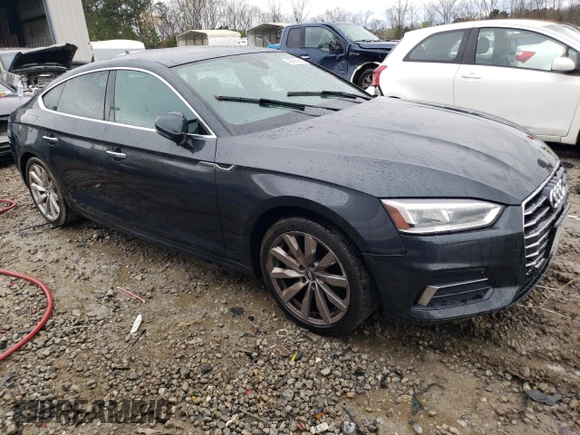 2018 Audi A5 Sportback Premium Plus with VIN WAUBNCF53JA009993, listed as a Copart auction lot 43005983 with 55,074 mi miles. Bid and sale history available at carsss.com. Image 4.