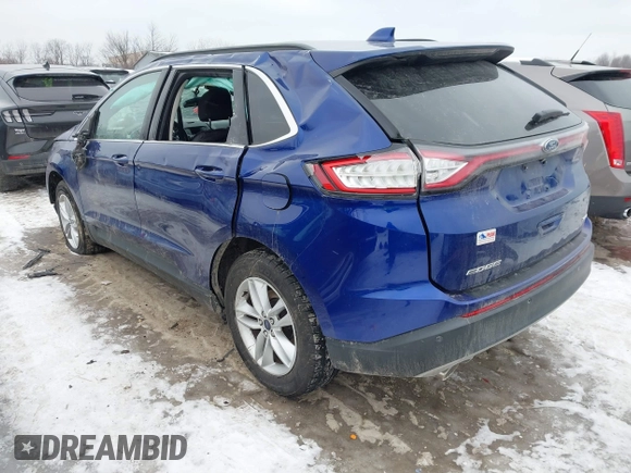 2015 Ford Edge SEL with VIN 2FMTK3J85FBB17198, listed as a IAAI auction lot 41388073 with 168,206 mi miles. Bid and sale history available at carsss.com. Image 3.