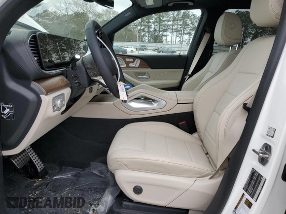 2025 Mercedes-Benz GLS with VIN 4JGFF5KE5SB316219, listed as a Copart auction lot 48843035 with 12 mi miles and Salvage Title. Bid and sale history available at carsss.com. Image 7.