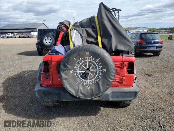 2022 Jeep Wrangler Unlimited Sport S with VIN 1C4HJXDG2NW133492, listed as a Copart auction lot 68730984 with Not provided miles and Clean title. Bid and sale history available at DreamBid. Image 6.
