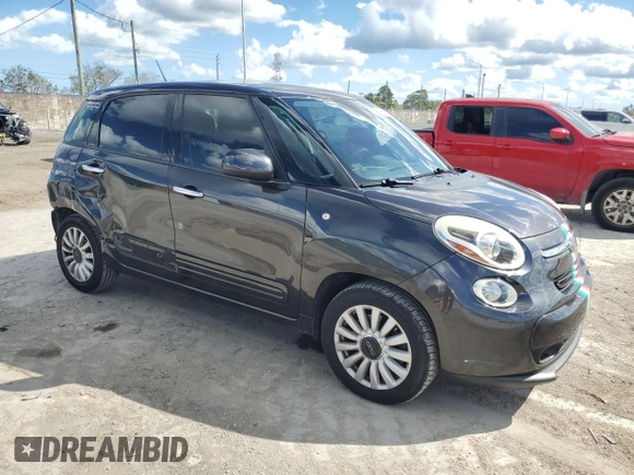 2015 FIAT 500L Easy with VIN ZFBCFABH6FZ036531, listed as a Copart auction lot 46793485 with 61,508 mi miles and Salvage title. Bid and sale history available at DreamBid. Image 4.