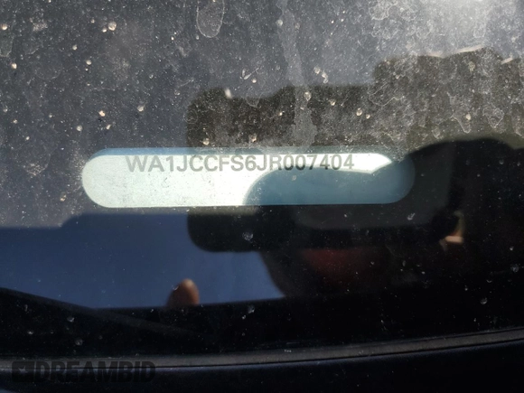 2018 Audi Q3 Premium Plus z VIN WA1JCCFS6JR007404, wystawiony jako Copart lot #45345785 z przebiegiem Nie podano mil oraz Szkoda całkowita • Salvage title. Historia ofert i sprzedaży dostępna na DreamBid. Obrazek 12.
