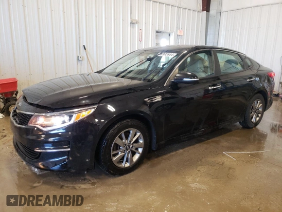 2016 Kia Optima LX Turbo with VIN 5XXGT4L10GG081799, listed as a Copart auction lot 86995954 with 115,515 mi miles and Clean Title. Bid and sale history available at carsss.com. Image 1.