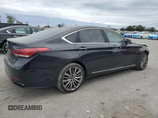 2017 Genesis G80 Ultimate with VIN KMHGN4JF5HU173281, listed as a Copart auction lot 88655005 with 188,294 mi miles and Salvage Title. Bid and sale history available at DreamBid. Image 3.