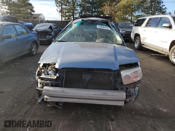 2007 Subaru Forester X with VIN JF1SG63637G722478, listed as a Copart auction lot 43606445 with 218,647 mi miles and Salvage Title. Bid and sale history available at carsss.com. Image 5.