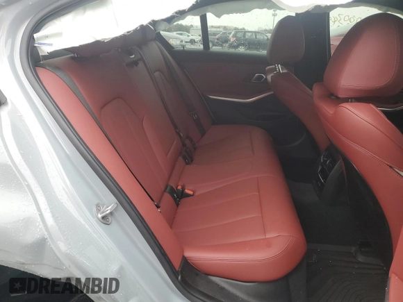 2024 BMW 3 Series M340i xDrive with VIN 3MW49FF06R8E80028, listed as a Copart auction lot 45135535 with 3,575 mi miles and Salvage Title. Bid and sale history available at carsss.com. Image 10.
