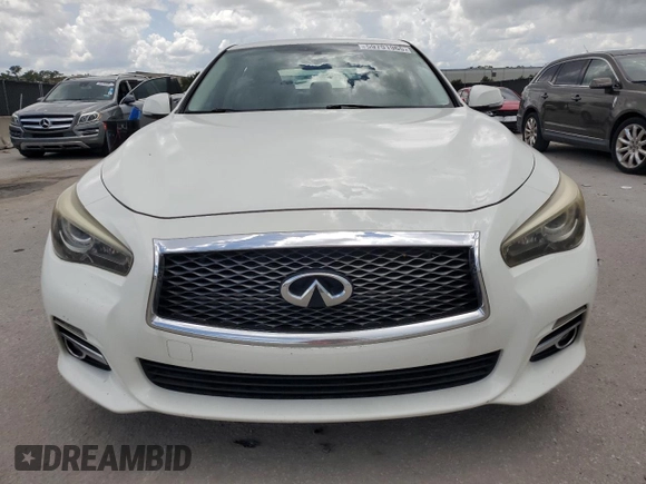 2017 Infiniti Q50 Premium with VIN JN1EV7AP7HM732368, listed as a Copart auction lot 59791965 with 127,699 mi miles and Salvage title. Bid and sale history available at DreamBid. Image 5.