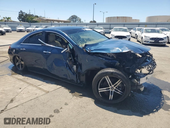 2023 Mercedes-Benz CLA 250 with VIN W1K5J4GB3PN328579, listed as a Copart auction lot 54697285 with Not Provided miles and Clean Title. Bid and sale history available at DreamBid. Image 4.