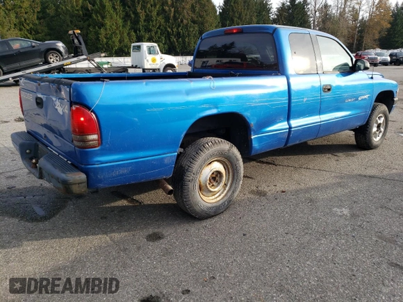 1998 Dodge Dakota SLT with VIN 1B7GG22XXWS598594, listed as a Copart auction lot 75330344 with 167,518 mi miles and Clean Title. Bid and sale history available at carsss.com. Image 3.
