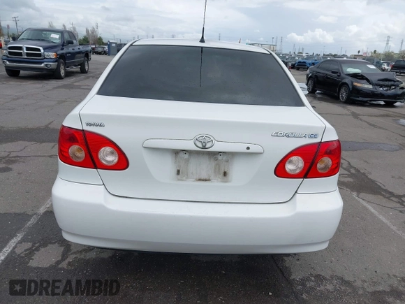2006 Toyota Corolla CE with VIN JTDBR32E760062285, listed as a IAAI auction lot 41939446 with 131,187 mi miles and . Bid and sale history available at DreamBid. Image 16.