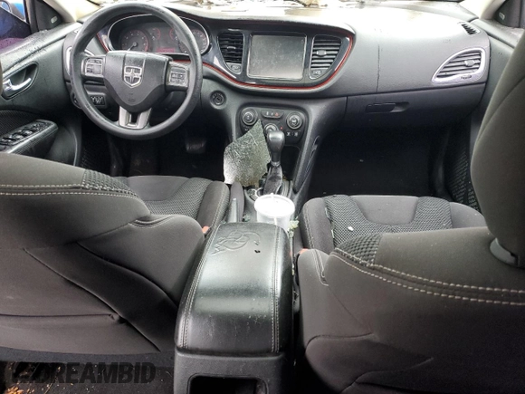 2016 Dodge Dart SXT z VIN 1C3CDFBB1GD741459, wystawiony jako Copart lot #57442315 z przebiegiem Nie podano mil oraz Czysty tytuł • Clean title. Historia ofert i sprzedaży dostępna na DreamBid. Obrazek 8.