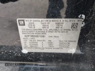 2014 GMC Sierra 1500 SLT with VIN 3GTP1VECXEG112481, listed as a IAAI auction lot 41778104 with 251,713 mi miles and . Bid and sale history available at DreamBid. Image 9.