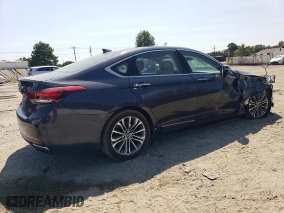 2017 Genesis G80 3.8L with VIN KMHGN4JE7HU176674, listed as a Copart auction lot 70269214 with 74,679 mi miles and Salvage Title. Bid and sale history available at carsss.com. Image 3.