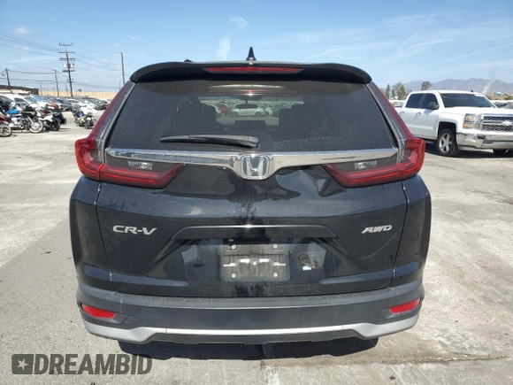2021 Honda CR-V EX with VIN 2HKRW2H56MH643138, listed as a Copart auction lot 47658565 with 0 mi miles and Salvage Title. Bid and sale history available at carsss.com. Image 6.