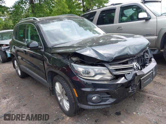 2016 Volkswagen Tiguan S with VIN WVGBV7AX6GW542656, listed as a IAAI auction lot 42081760 with 85,200 mi miles and . Bid and sale history available at DreamBid. Image 1.