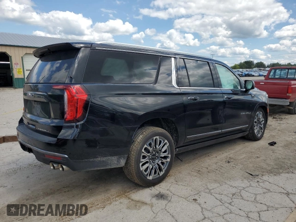 2023 GMC Yukon XL Denali Ultimate with VIN 1GKS2KKL7PR190265, listed as a Copart auction lot 63596504 with 37,297 mi miles and Salvage Title. Bid and sale history available at carsss.com. Image 3.