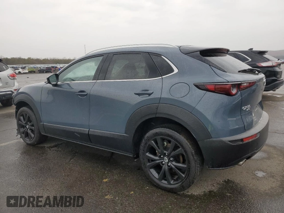 2023 Mazda CX-30 S Carbon Edition with VIN 3MVDMBCM5PM556195, listed as a Copart auction lot 47013945 with 15,223 mi miles and Salvage Title. Bid and sale history available at DreamBid. Image 2.