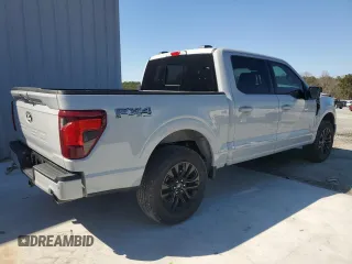 2024 Ford F-150 XLT with VIN 1FTFW3L55RFA53143, listed as a Copart auction lot 47960675 with 6,847 mi miles and Salvage Title. Bid and sale history available at carsss.com. Image 3.