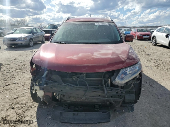 2016 Nissan Rogue S with VIN KNMAT2MVXGP618862, listed as a Copart auction lot 50048135 with 134,603 mi miles and Salvage Title. Bid and sale history available at carsss.com. Image 5.
