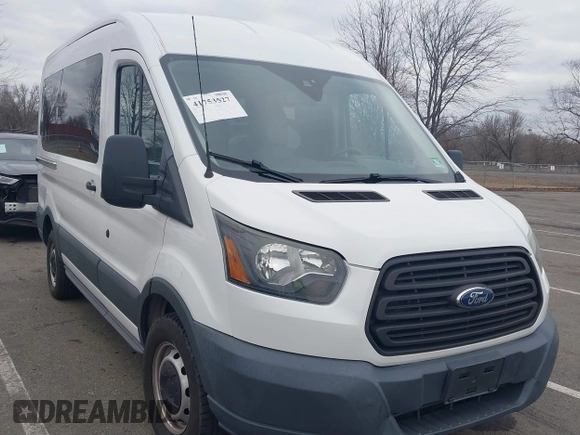 2016 Ford Transit Cargo with VIN 1FTYR1CM5GKA27058, listed as a IAAI auction lot 41753527 with 112,824 mi miles and . Bid and sale history available at DreamBid. Image 1.