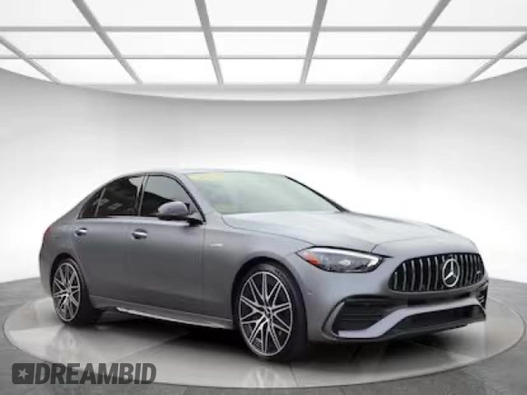 2023 Mercedes-Benz C 43 AMG with VIN W1KAF8HB5PR1196XX, listed as a Copart auction lot 50557815 with 7,642 mi miles and Clean Title. Bid and sale history available at DreamBid. Image 1.
