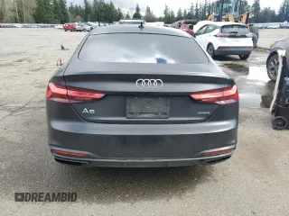 2020 Audi A5 Sportback Premium with VIN WAUANCF56LA004026, listed as a Copart auction lot 49347805 with 48,465 mi miles and Salvage Title. Bid and sale history available at carsss.com. Image 6.