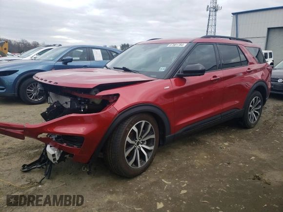 2022 Ford Explorer ST-Line with VIN 1FMSK8KH8NGC08979, listed as a Copart auction lot 87001764 with Not Provided miles and Salvage Title. Bid and sale history available at carsss.com. Image 1.
