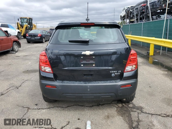 2016 Chevrolet Trax LS with VIN KL7CJNSB7GB631975, listed as a Copart auction lot 47319595 with 80,010 mi miles and Salvage Title. Bid and sale history available at carsss.com. Image 6.