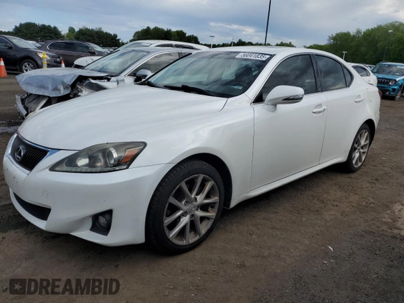 2011 Lexus IS 250 z VIN JTHCF5C28B5047108, wystawiony jako Copart lot #56041835 z przebiegiem 188 156 mil mil oraz Szkoda całkowita • Salvage title. Historia ofert i sprzedaży dostępna na DreamBid. Obrazek 1.