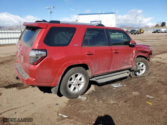 2023 Toyota 4Runner SR5 Premium with VIN JTENU5JR7P6129960, listed as a Copart auction lot 47502895 with 26,665 mi miles and Salvage Title. Bid and sale history available at carsss.com. Image 3.