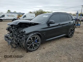 2020 BMW X3 M Competition with VIN 5YMTS0C0XL9C16466, listed as a Copart auction lot 51791004 with 0 mi miles and Salvage Title. Bid and sale history available at carsss.com. Image 1.