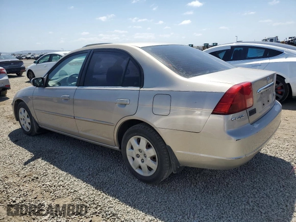 2002 Honda Civic EX with VIN 1HGES26782L025456, listed as a Copart auction lot 54395665 with 191,994 mi miles and Salvage Title. Bid and sale history available at DreamBid. Image 2.