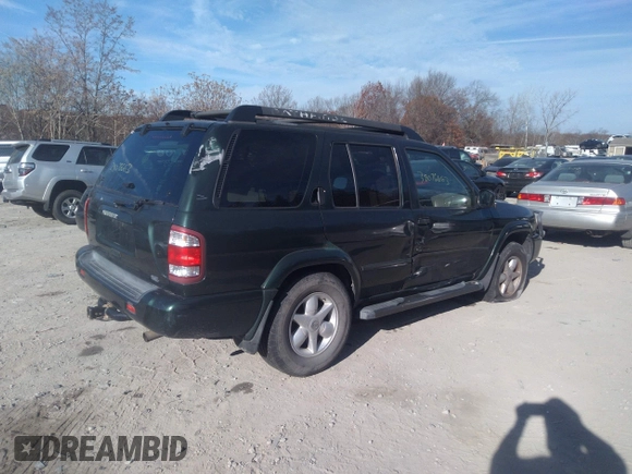 2002 Nissan Pathfinder SE z VIN JN8DR09Y82W709568, wystawiony jako IAAI lot #38076663 z przebiegiem Nie podano mil oraz . Historia ofert i sprzedaży dostępna na DreamBid. Obrazek 4.