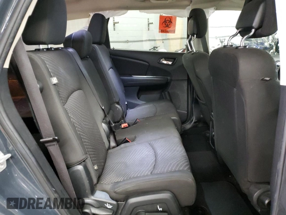 2017 Dodge Journey Crossroad Plus with VIN 3C4PDCGG6HT613665, listed as a Copart auction lot 59414575 with 153,223 mi miles and Salvage title. Bid and sale history available at DreamBid. Image 11.