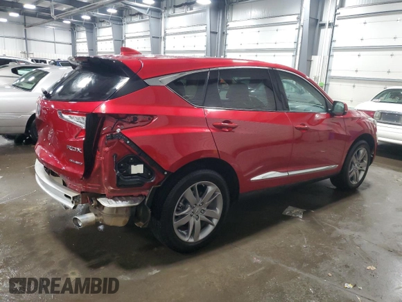 2021 Acura RDX w/Advance Package with VIN 5J8TC2H76ML032510, listed as a Copart auction lot 88472705 with 45,519 mi miles and Salvage Title. Bid and sale history available at carsss.com. Image 3.