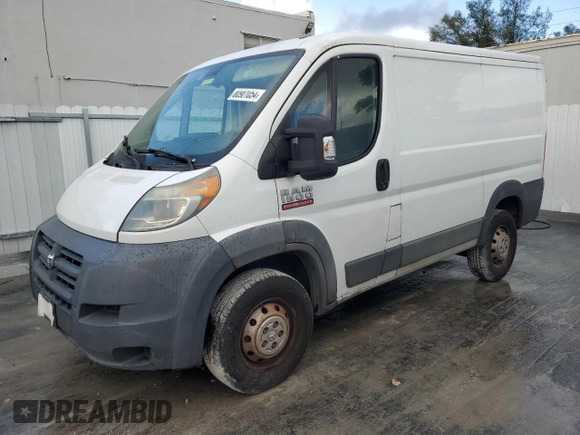 2016 Ram ProMaster Cargo with VIN 3C6TRVNG8GE125889, listed as a Copart auction lot 80901054 with 121,222 mi miles and Clean Title. Bid and sale history available at DreamBid. Image 1.