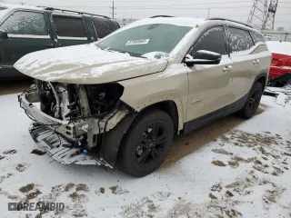 2022 GMC Terrain AT4 with VIN 3GKALYEV8NL301533, listed as a Copart auction lot 87889665 with NaN miles and Salvage Title. Bid and sale history available at carsss.com. Image 1.