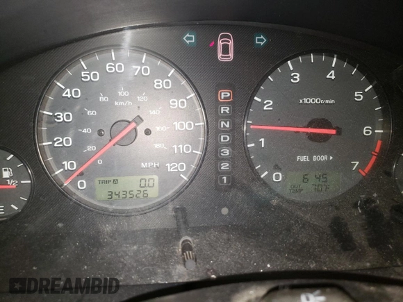 2001 Subaru Legacy Outback with VIN 4S3BH665617619900, listed as a Copart auction lot 66964625 with 343,526 mi miles and Clean title. Bid and sale history available at DreamBid. Image 9.